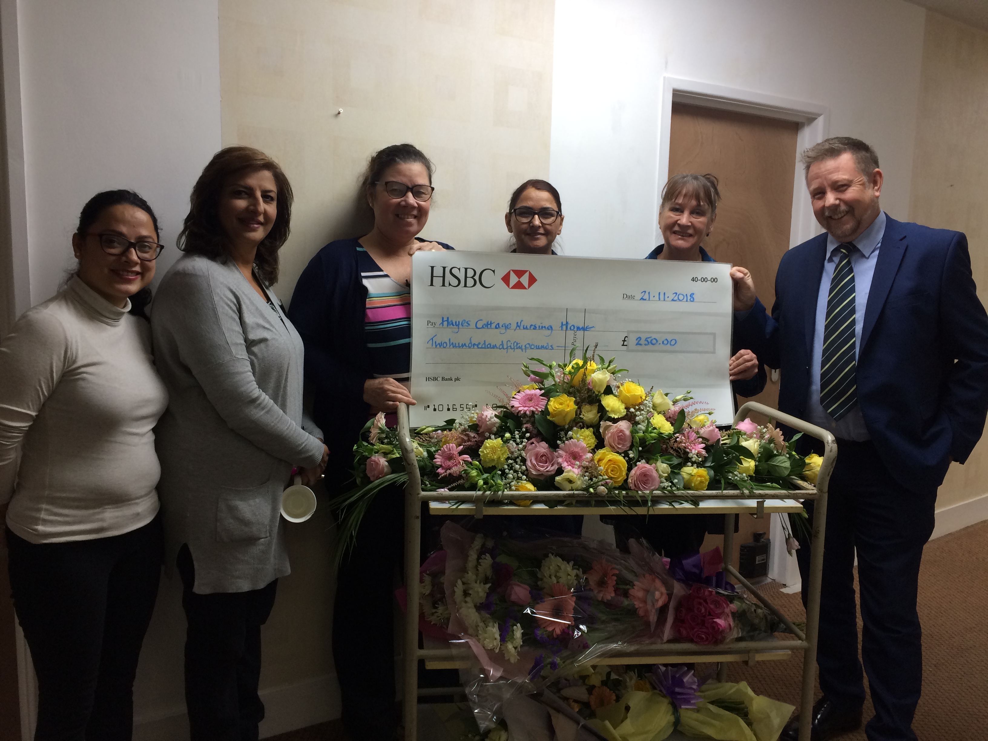 Walding Son Donate To Hayes Cottage Nursing Home